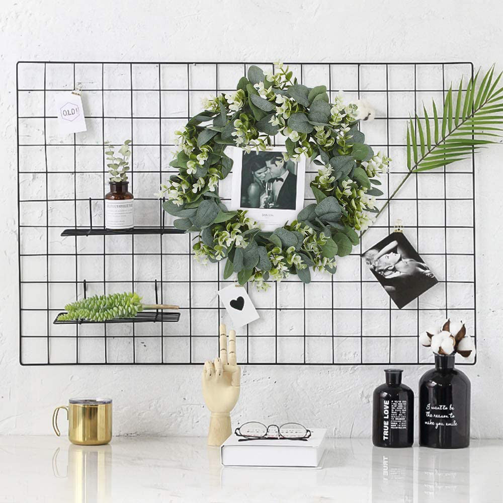 Harmony in Peace Faux Eucalyptus Wreath Modern Farmhouse