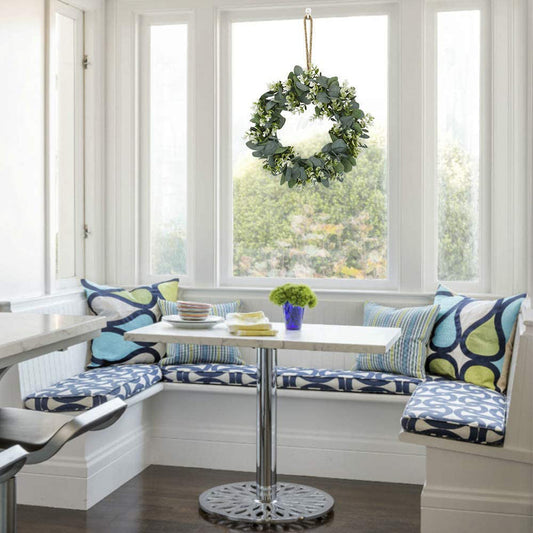 Harmony in Peace Faux Eucalyptus Wreath Modern Farmhouse