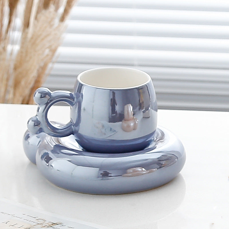 Sweet Surpise Pearl Glazed Coffee Cup Northern Lights