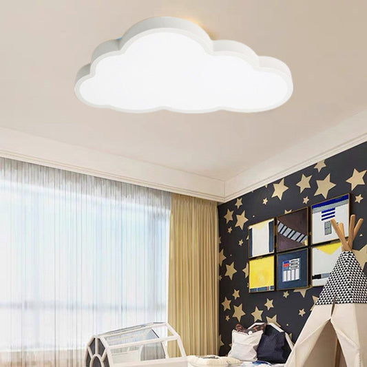 Whimsy Cloud LED Ceiling Light Cool Chickadee