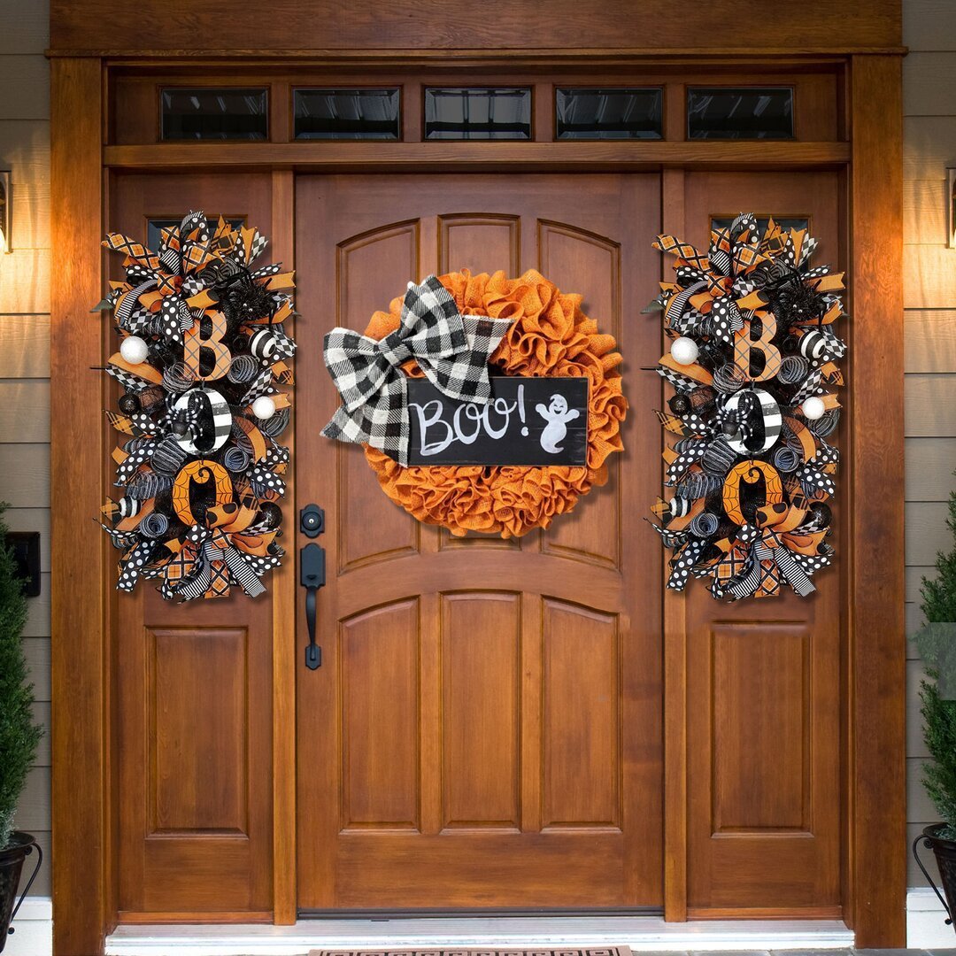 Halloween "Boo" Motif Door Decor