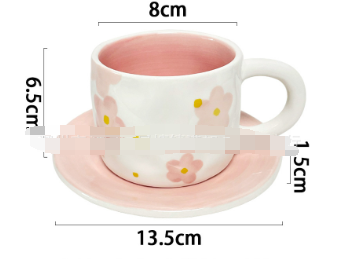 Sakura Ceramic Mug And Plate Set Coquette Dreams