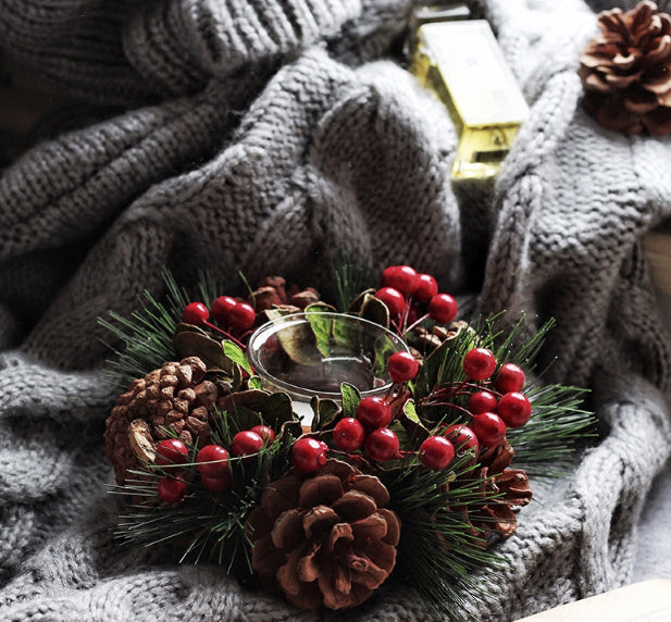 Cranberry Candlestick Garland Scandi South