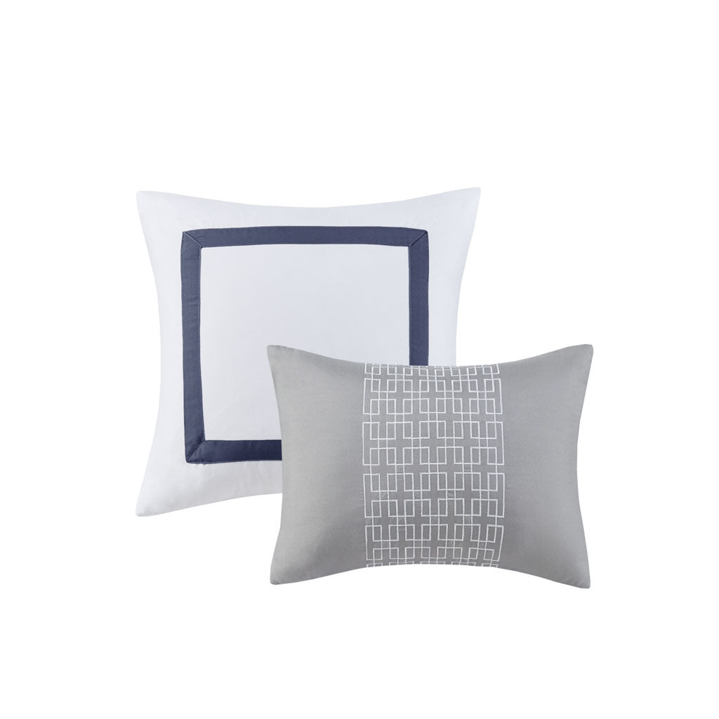 8 Piece Embroidered Comforter Set Doba