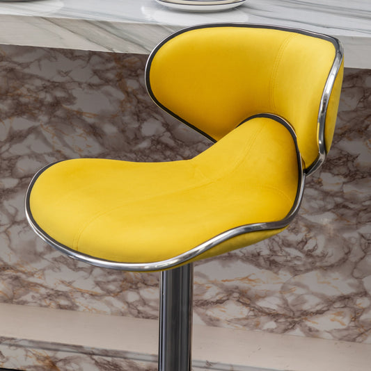 Masaccio Adjustable Barstool Set of 2 Doba
