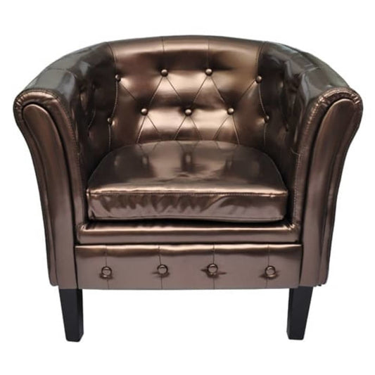 Truman Vegan Leather Club Chair Modern Luxuries Inc.