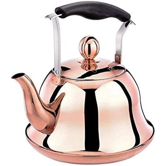 Whistling Rose Gold Stainless Steel Kettle Doba