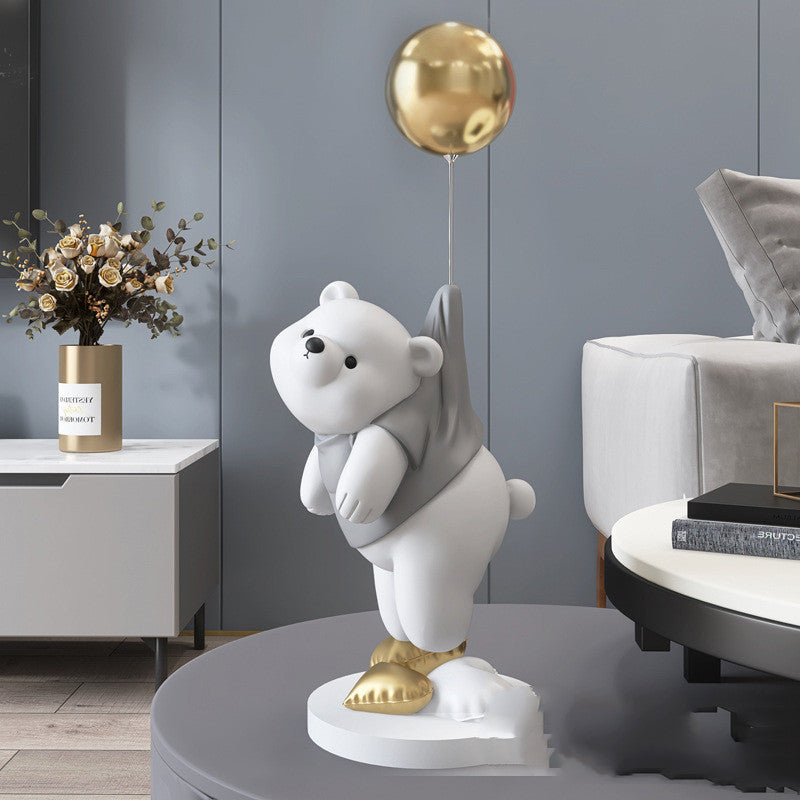 Float Away Little Bear Statue