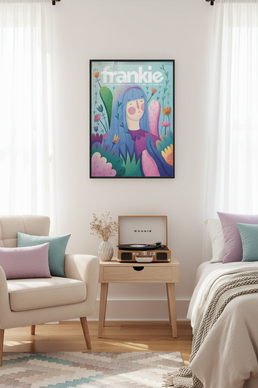 Retro Frankie Framed Canvas Collection - Divine Heart L.A.