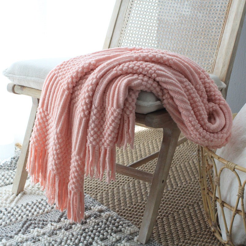 Scandi South Textured Knit Blanket - Divine Heart L.A.