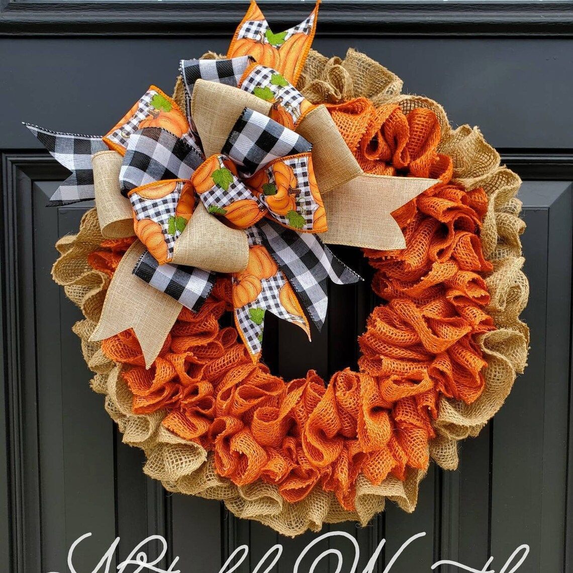 Hello Autumn Linen Wreath