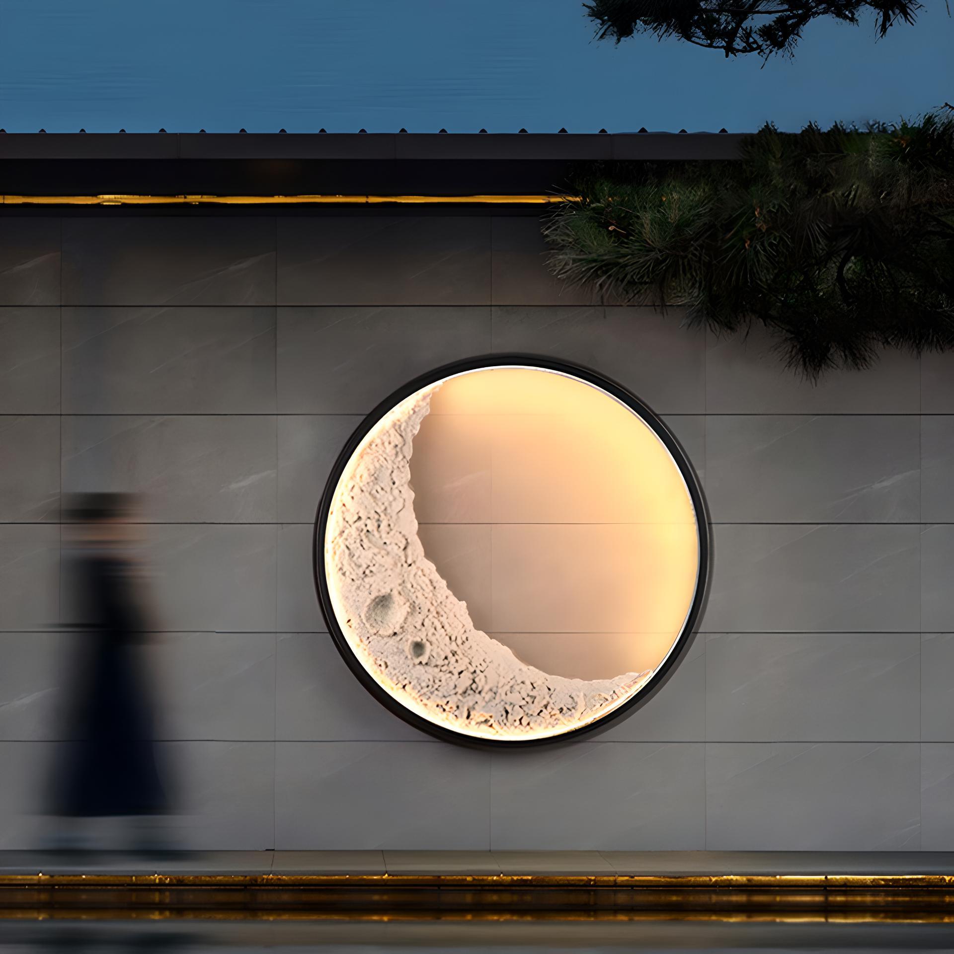 3D Moon Indoor & Outdoor Wall Lamp, Moon Lamp, Wall Decorations, Waterproof outdoor wall lights - Divine Heart L.A.