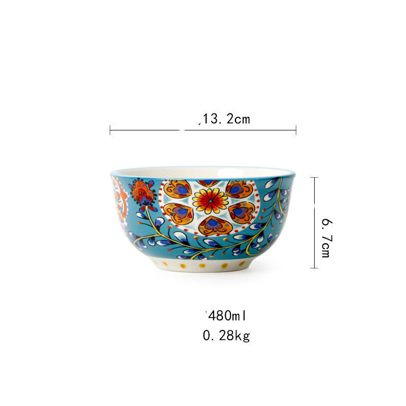Fancy Peacock Ceramic Tableware Collection