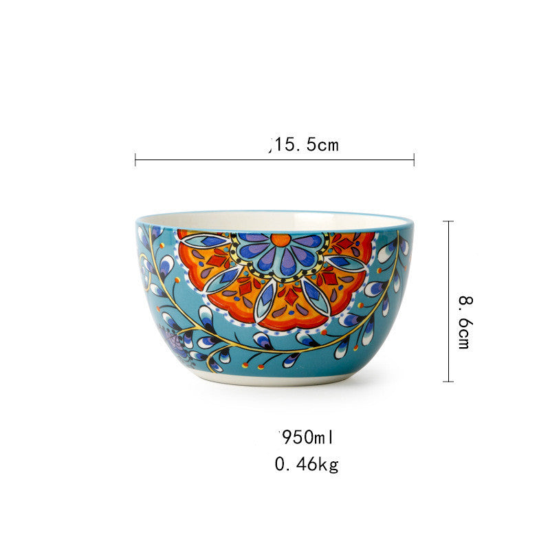 Fancy Peacock Ceramic Tableware Collection
