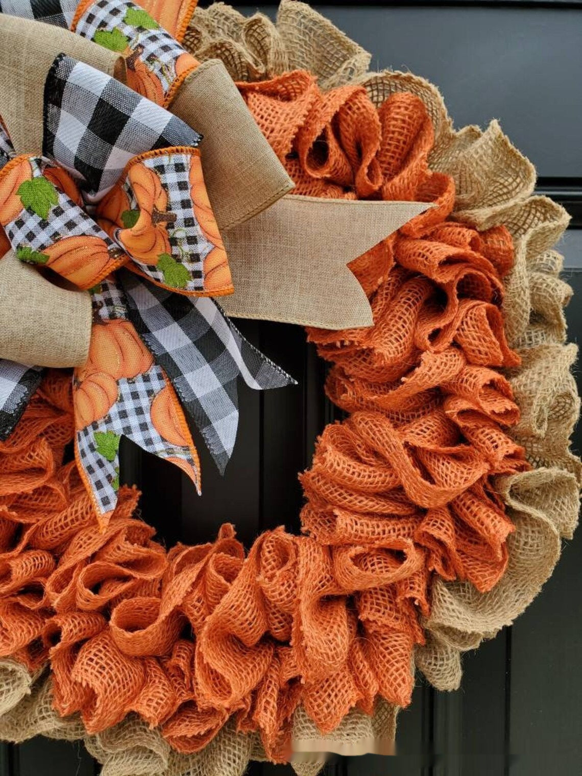 Hello Autumn Linen Wreath