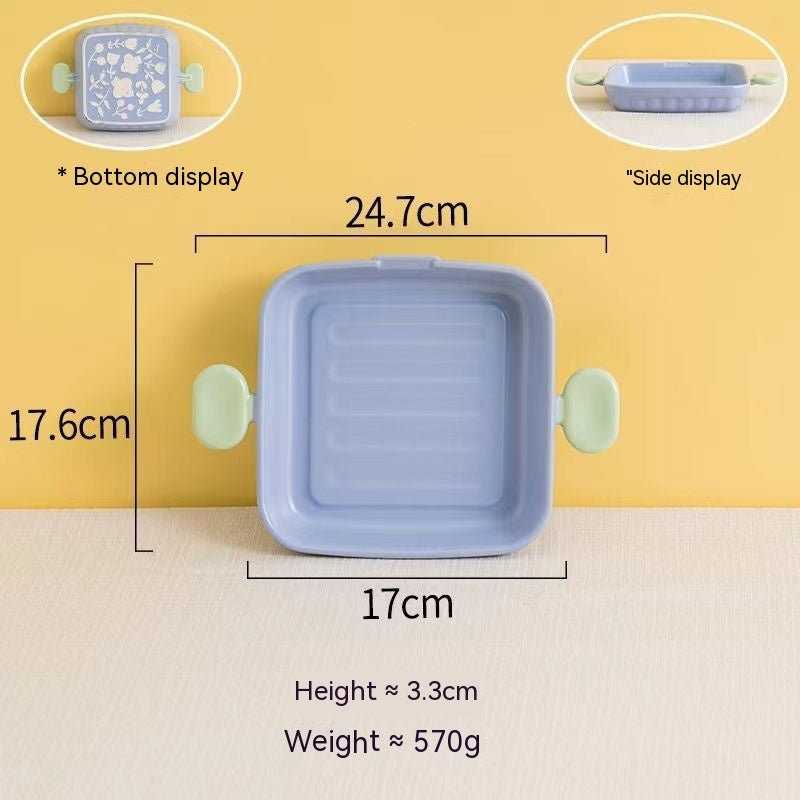 Pastel Binaural Wave Ceramic Ovenware Collection