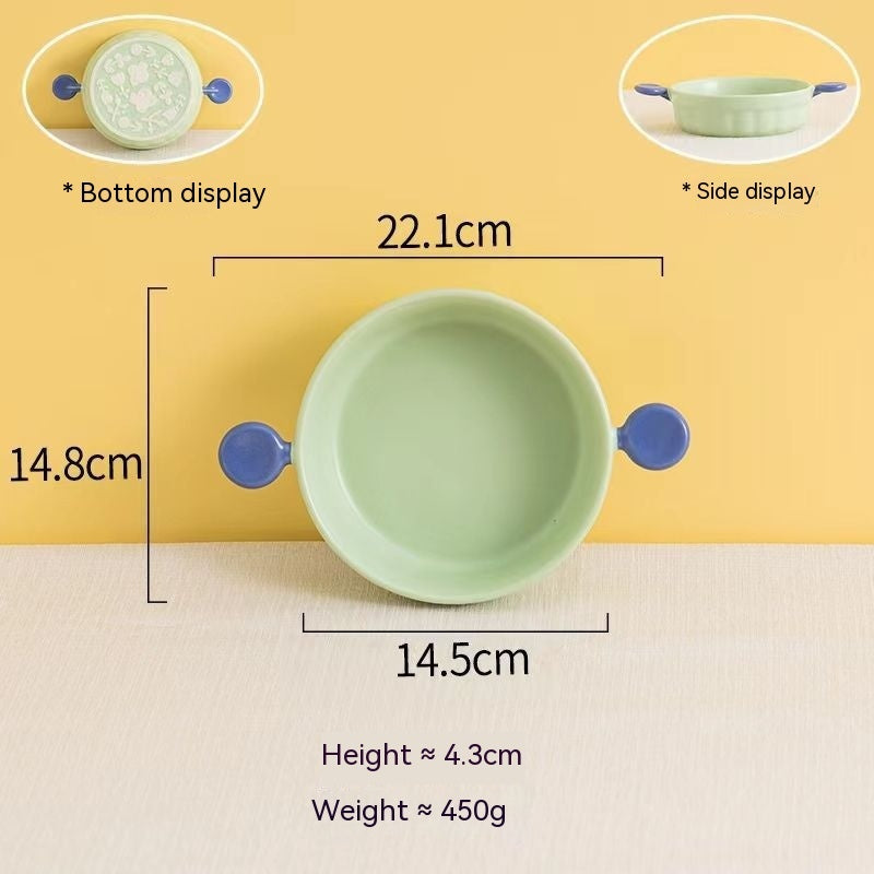 Pastel Binaural Wave Ceramic Ovenware Collection