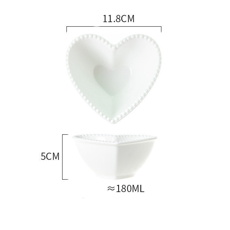 Coquette Dreams Pastel Heart Shaped Dish Collection