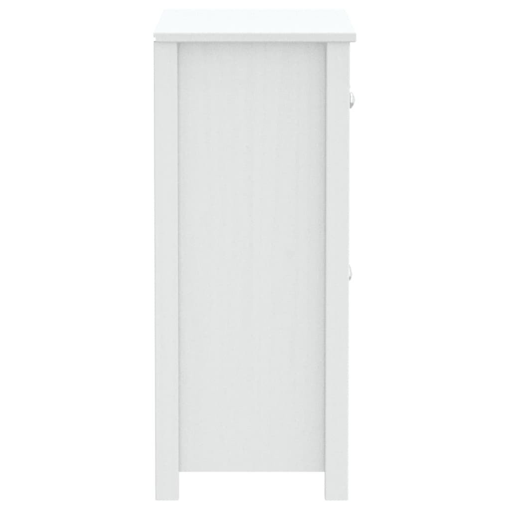 Bathroom Cabinet BERG White 27.4"x13.4"x31.5" Solid Wood Pine - Divine Heart L.A.