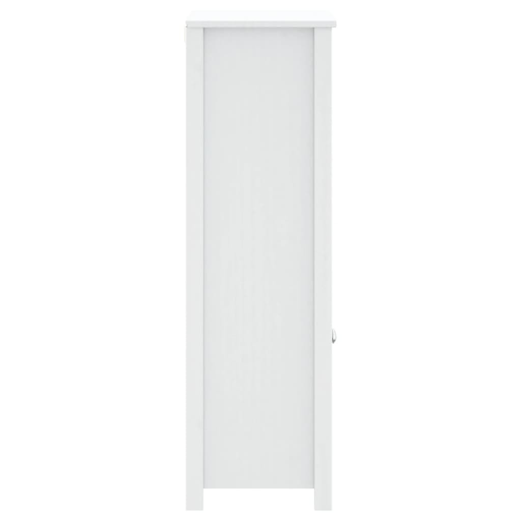 Bathroom Cabinet BERG White 27.4"x13.4"x43.3" Solid Wood Pine - Divine Heart L.A.