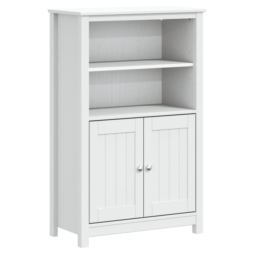Bathroom Cabinet BERG White 27.4"x13.4"x43.3" Solid Wood Pine - Divine Heart L.A.