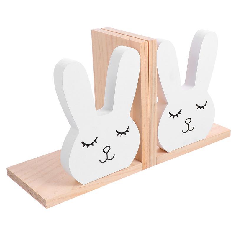 Bunny Cute Wooden Bookend Set - Divine Heart L.A.