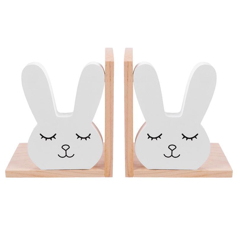 Bunny Cute Wooden Bookend Set - Divine Heart L.A.