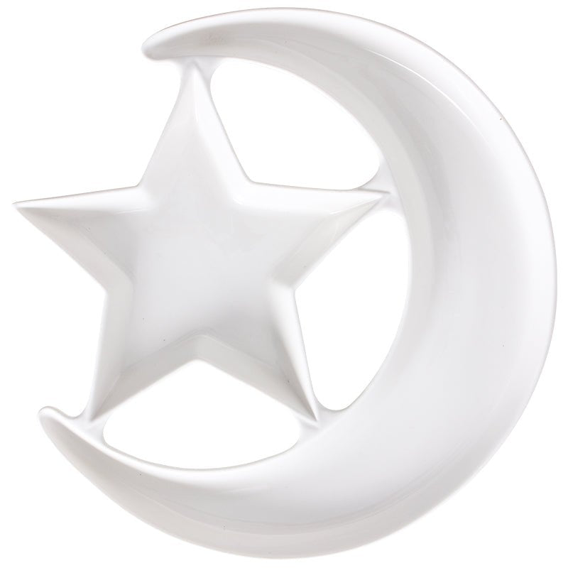 Ceramic Star And Moon Dessert Plate - Divine Heart L.A.