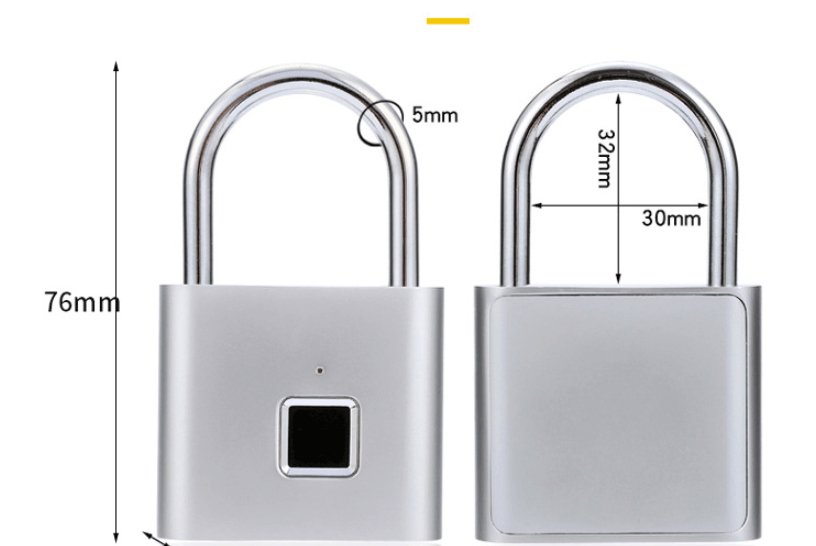 Chargeable Fingerprint Luggage Lock - Divine Heart L.A.