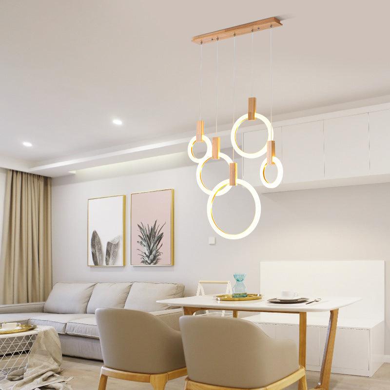 Circle of Hope Wooden LED Chandelier - Divine Heart L.A.