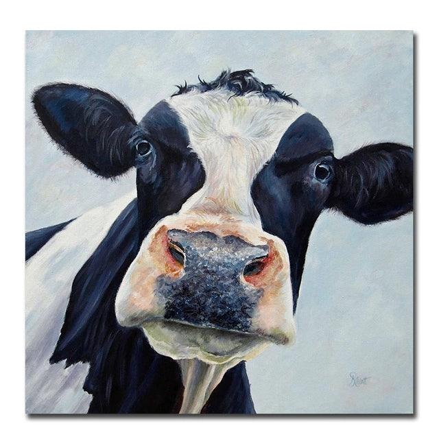Curious Cow Painting on Canvas - Divine Heart L.A.