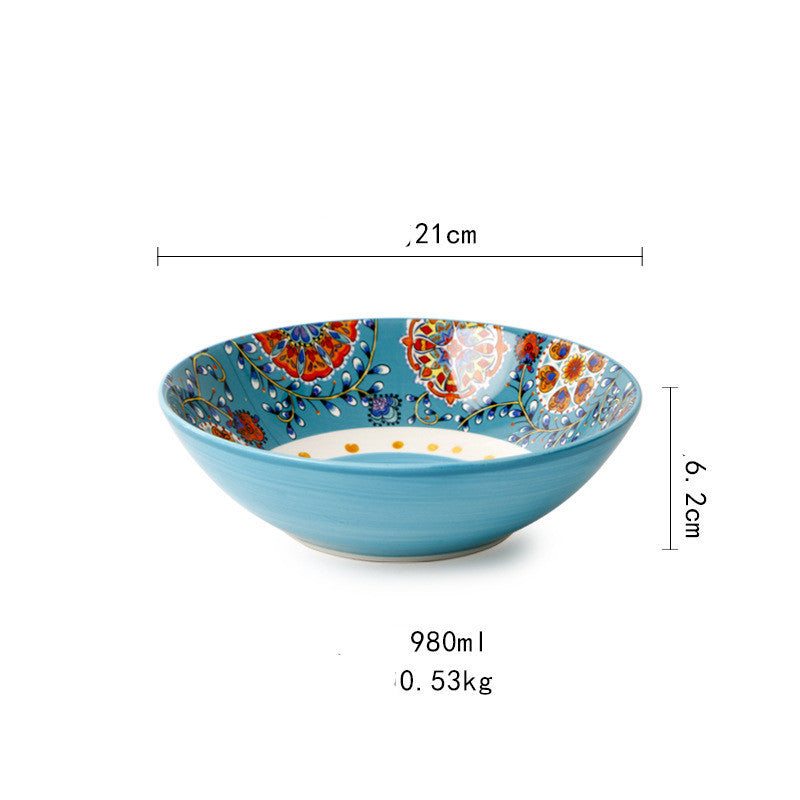 Fancy Peacock Ceramic Tableware Collection
