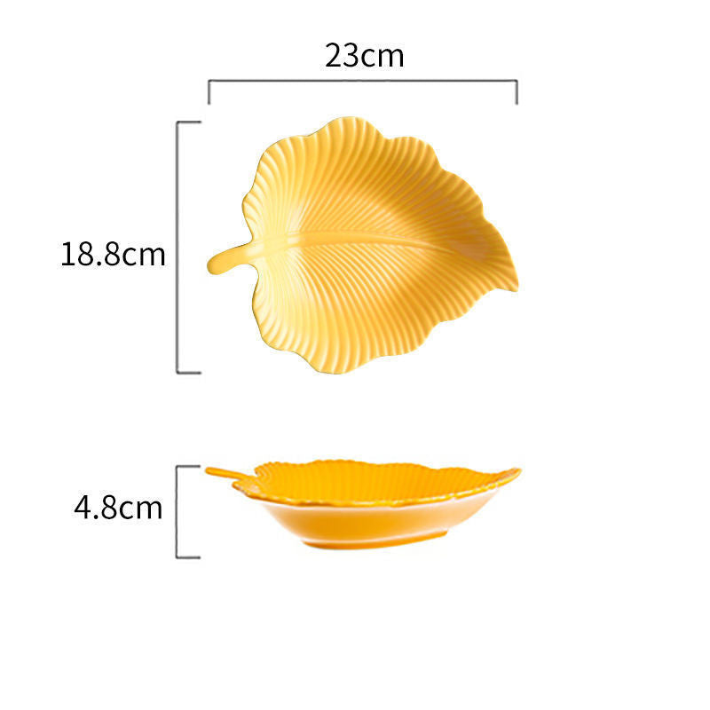 Fall Leaves Ceramic Snack Plate Collection