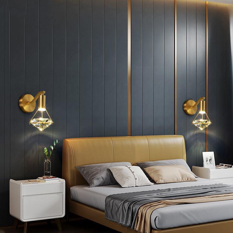 Diamond Drop Crystal LED Wall Light - Divine Heart L.A.