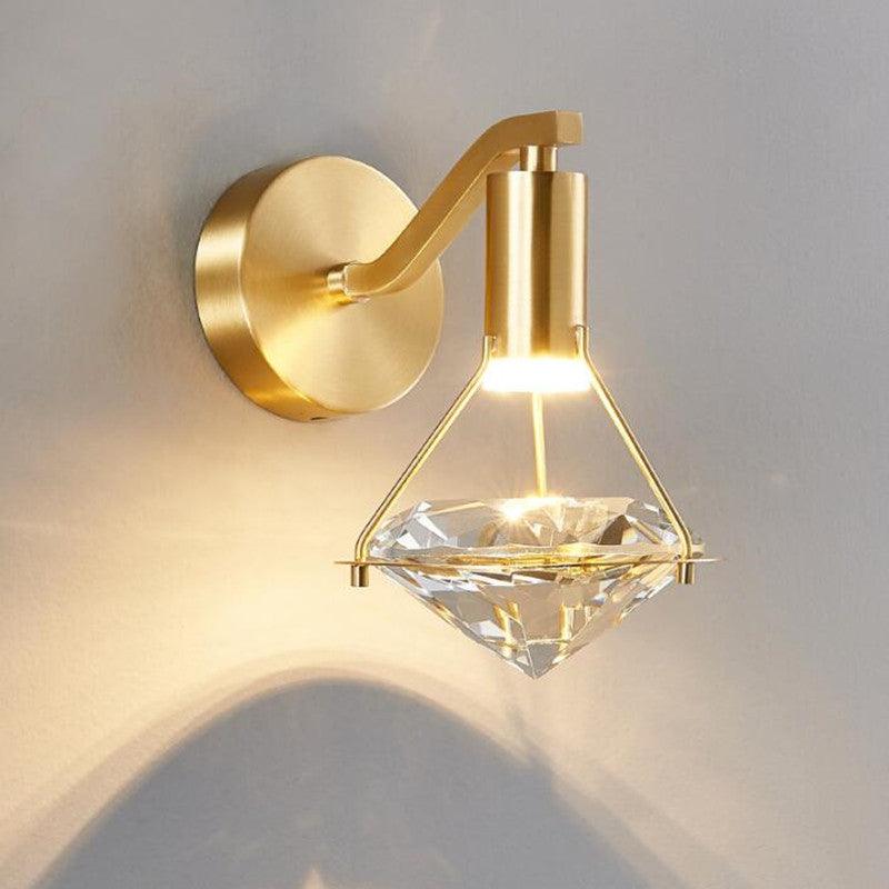 Diamond Drop Crystal LED Wall Light - Divine Heart L.A.