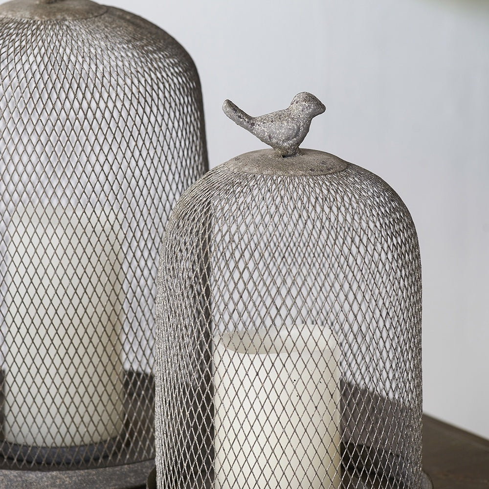 Set of 2 Ophira Sparrow Mesh Candle Holders