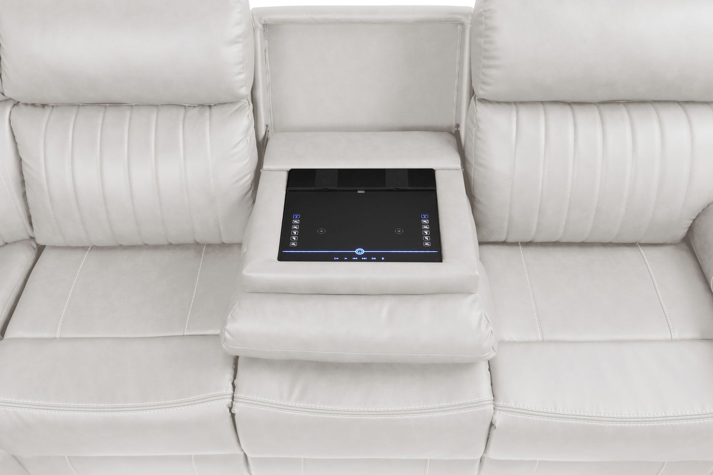 Selenium Vegan Leather Recliner Sectional Sofa