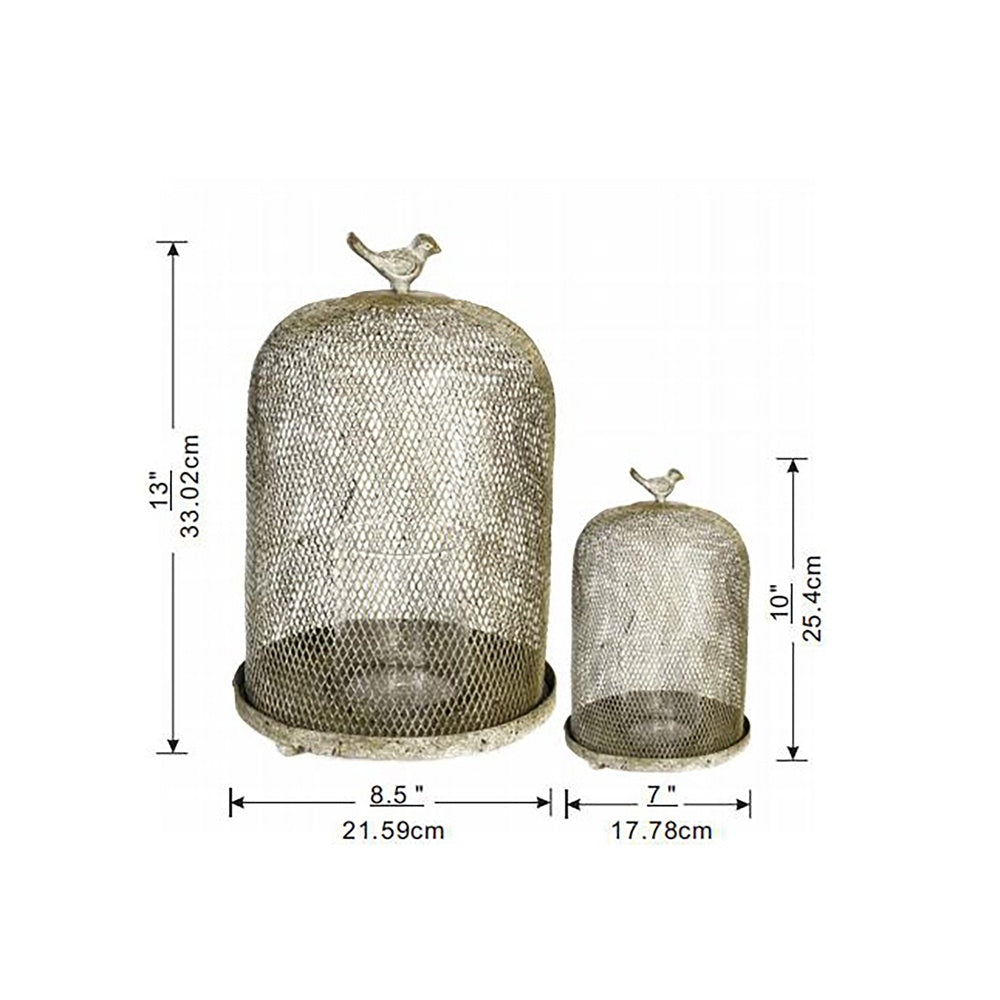 Set of 2 Ophira Sparrow Mesh Candle Holders
