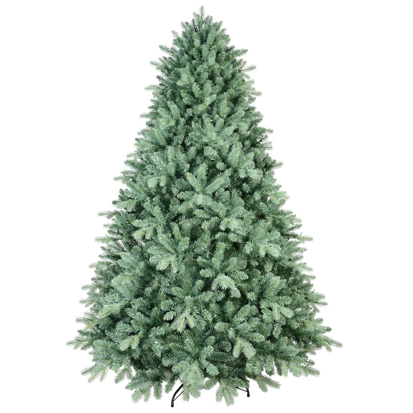 6 ft. Unlit Blue Spruce Christmas Tree and Metal Stand