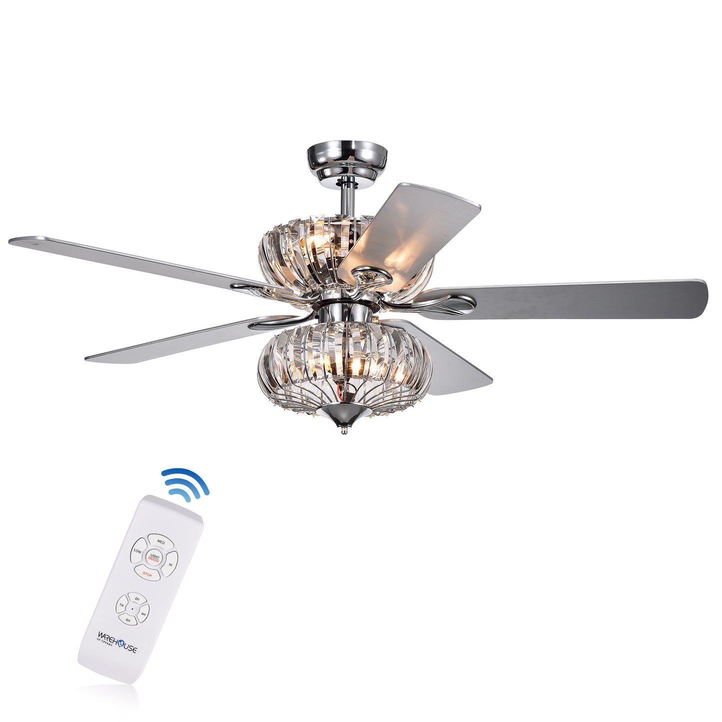 Kyana 52-inch Crystal Ceiling Fan