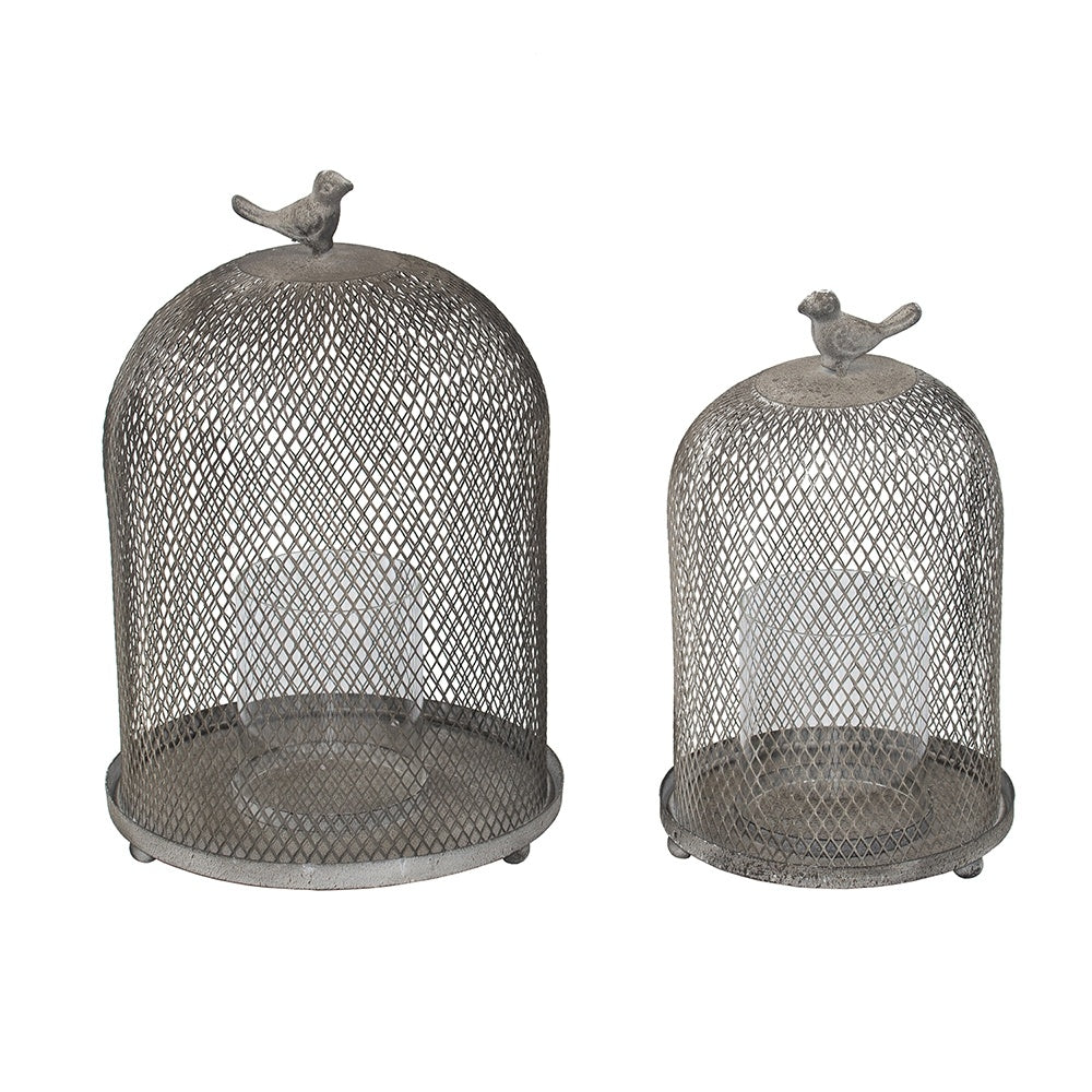 Set of 2 Ophira Sparrow Mesh Candle Holders