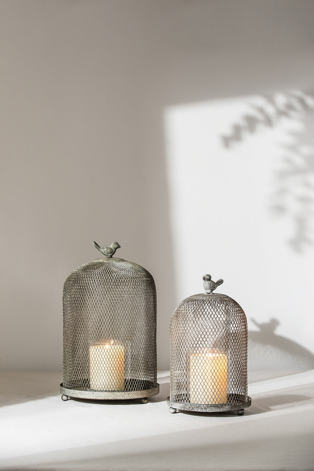 Set of 2 Ophira Sparrow Mesh Candle Holders