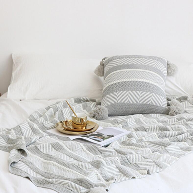 Embroidered Bohemian Throw Pillow with Tassels - Divine Heart L.A.