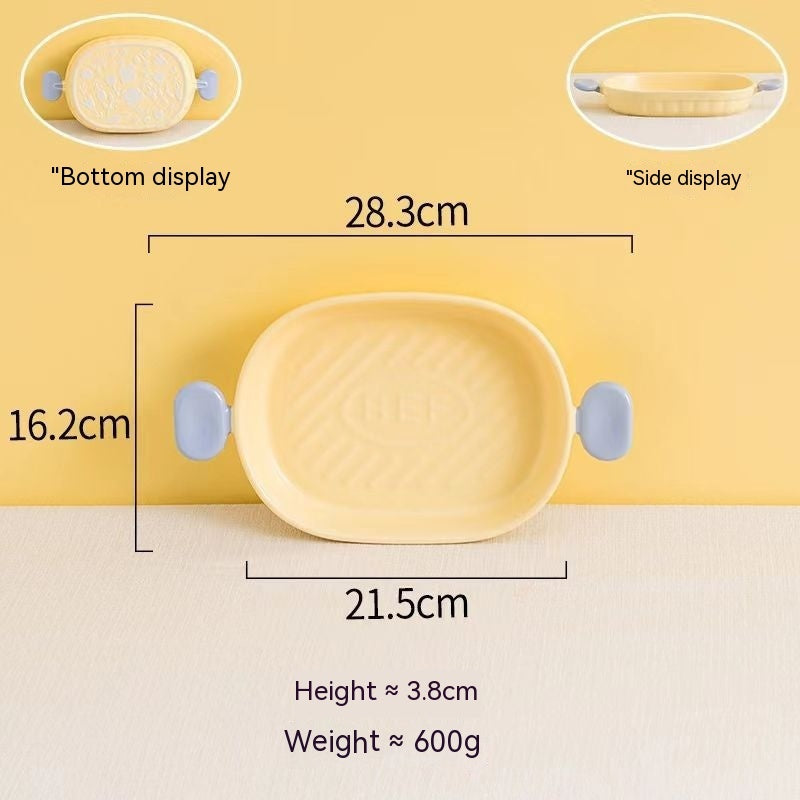 Pastel Binaural Wave Ceramic Ovenware Collection