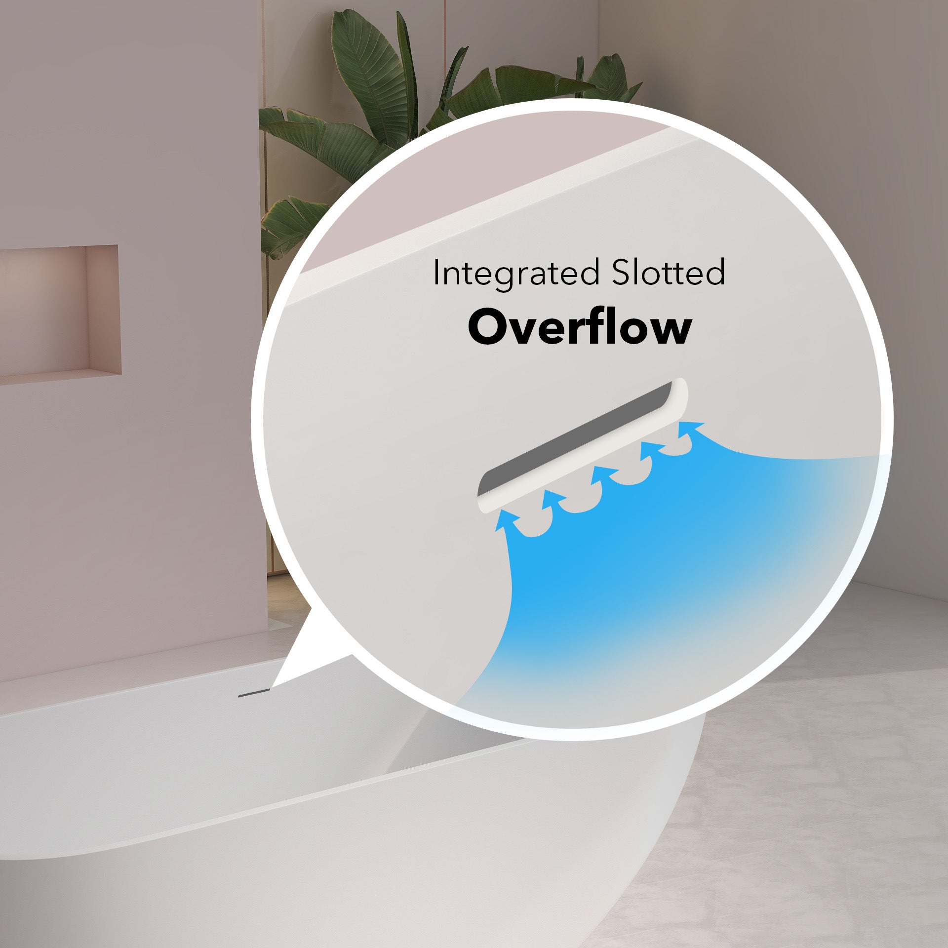 FRALIMK 63" x 30" x 22" Flatbottom Freestanding Solid Surface Resin Stone Bathtub Soaking Tub In Soft White Matte - Divine Heart L.A.