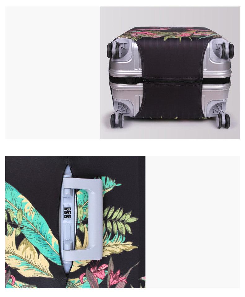 Happy Flamingo Luggage Cover Collection fits 18-32 inches - Divine Heart L.A.