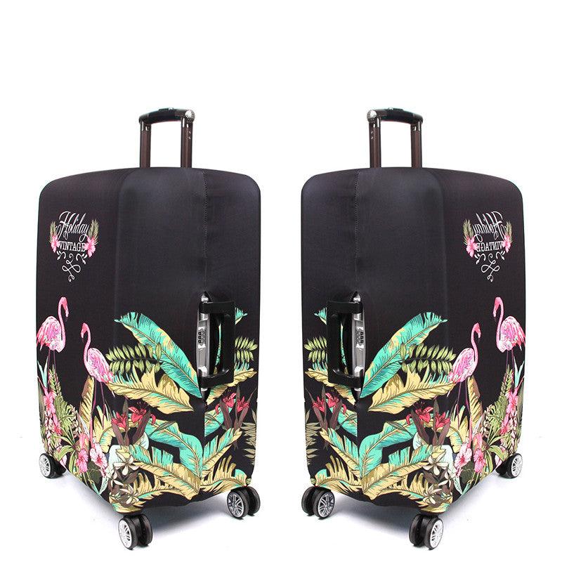 Happy Flamingo Luggage Cover Collection fits 18-32 inches - Divine Heart L.A.