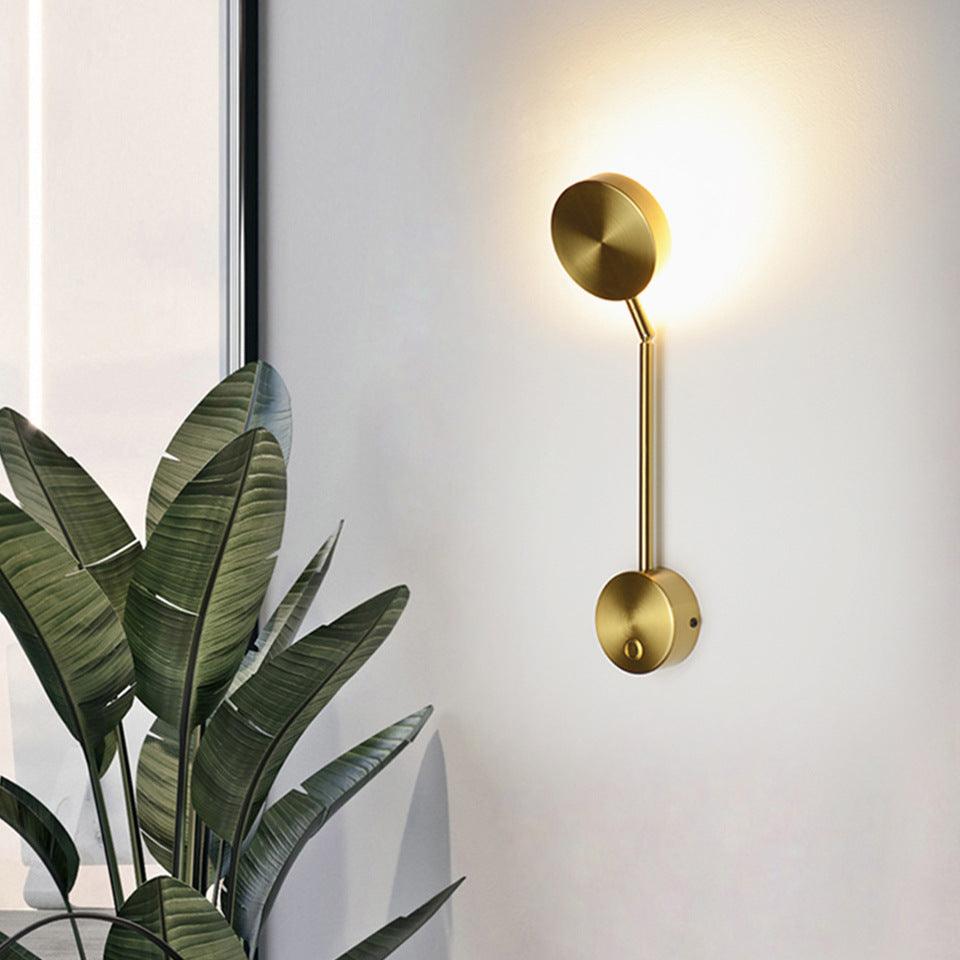 Holmes Bedside Wall LED Light in Gold - Divine Heart L.A.