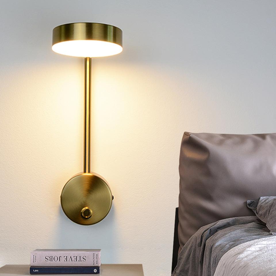 Holmes Bedside Wall LED Light in Gold - Divine Heart L.A.