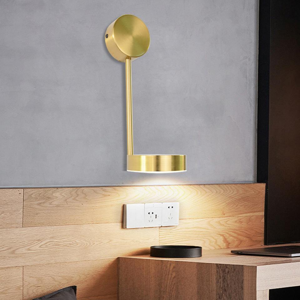 Holmes Bedside Wall LED Light in Gold - Divine Heart L.A.